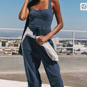 Inbound Onsie FP Movement by Free People Navy Track Pants